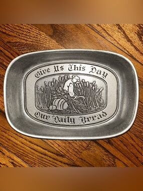 Wilton Armetale "Give Us This Day Our Daily Bread" serving tray or dish